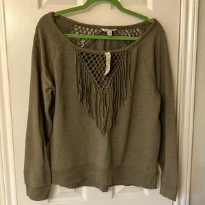 American Eagle, olive green sweatshirt. Sz XL. Runs small.